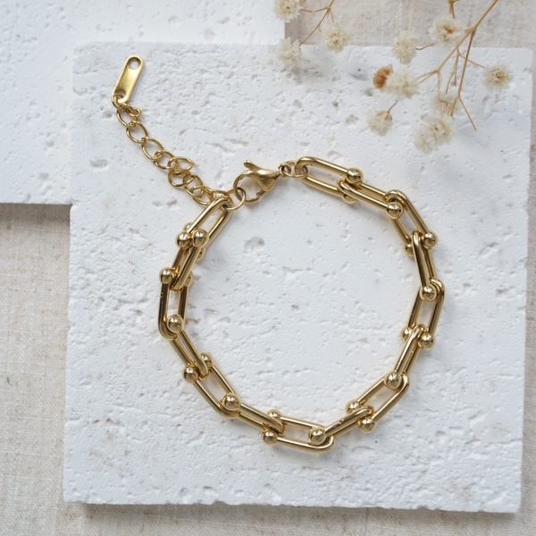 Little Grey Moon Gold Link Chain Bracelet - MococoLittle Grey Moon100622Bracelets