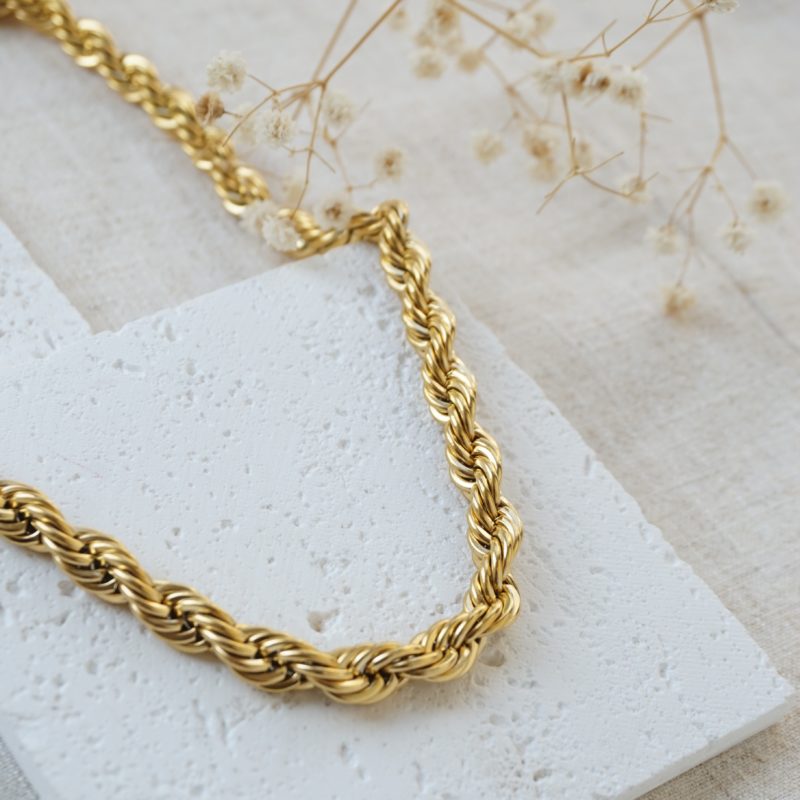 Little Grey Moon Gold Maxi Rope Chain Necklace - MococoLittle Grey Moon100666Necklaces
