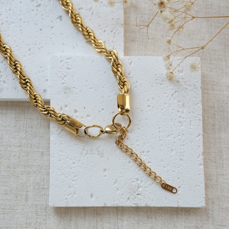 Little Grey Moon Gold Maxi Rope Chain Necklace - MococoLittle Grey Moon100666Necklaces