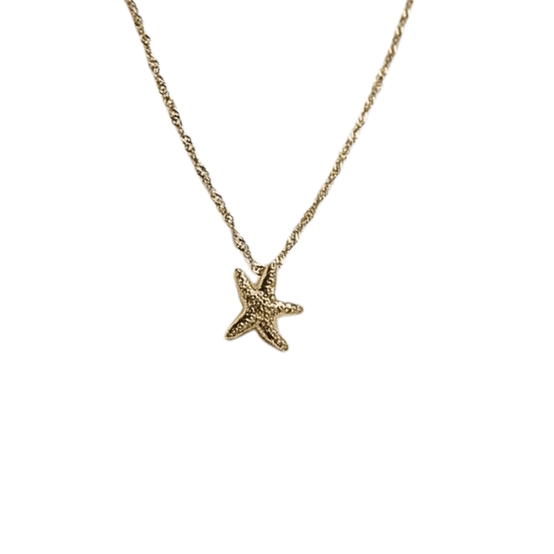 Little Grey Moon Gold Mini Starfish Necklace - MococoLittle Grey Moon100630Necklaces