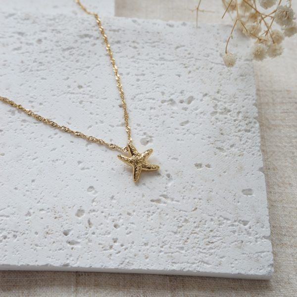 Little Grey Moon Gold Mini Starfish Necklace - MococoLittle Grey Moon100630Necklaces