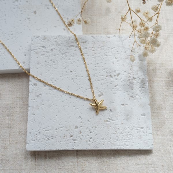 Little Grey Moon Gold Mini Starfish Necklace - MococoLittle Grey Moon100630Necklaces