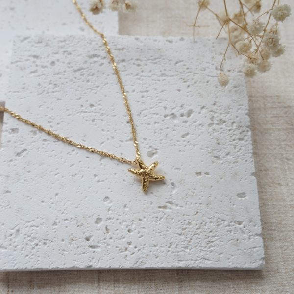 Little Grey Moon Gold Mini Starfish Necklace - MococoLittle Grey Moon100630Necklaces