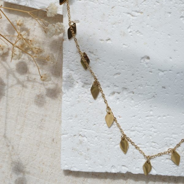 Little Grey Moon Gold Oblique Stack Necklace - MococoLittle Grey Moon100628Necklaces