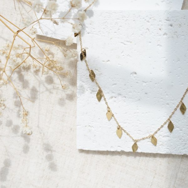 Little Grey Moon Gold Oblique Stack Necklace - MococoLittle Grey Moon100628Necklaces