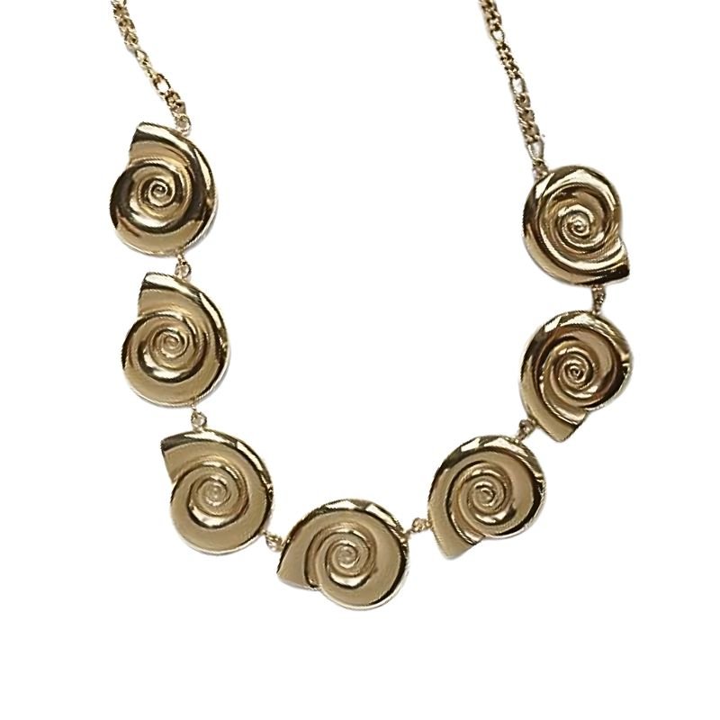 Little Grey Moon Gold Seashell Necklace - MococoLittle Grey Moon100624Necklaces