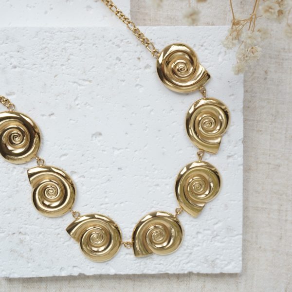 Little Grey Moon Gold Seashell Necklace - MococoLittle Grey Moon100624Necklaces