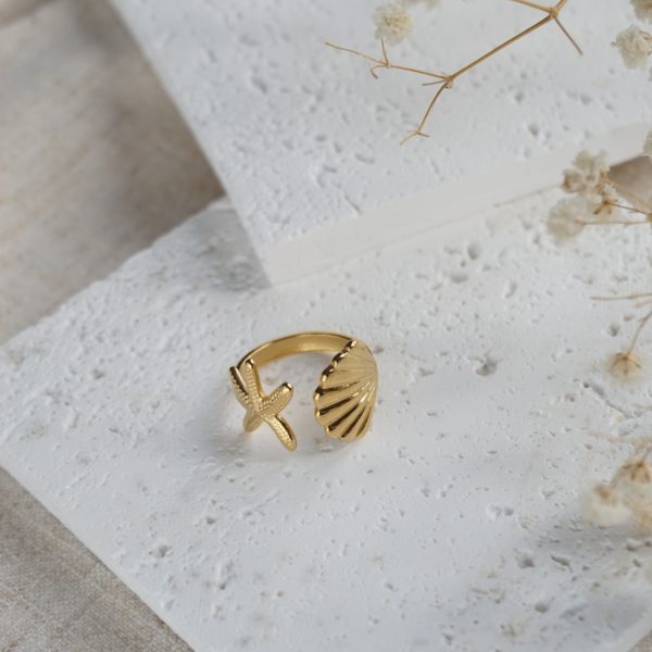 Little Grey Moon Gold Seashore Ring - MococoLittle Grey Moon100607Rings