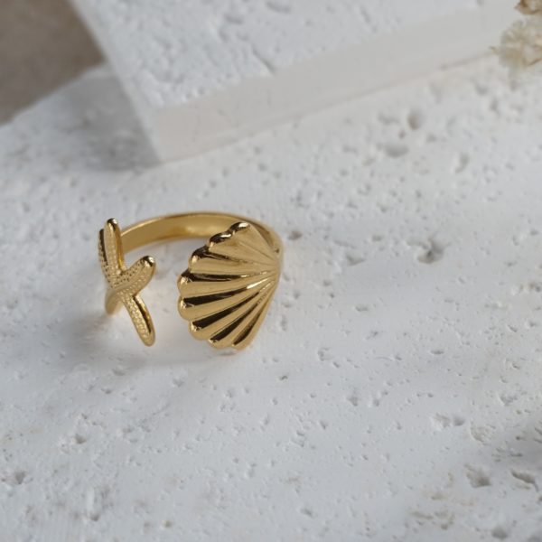 Little Grey Moon Gold Seashore Ring - MococoLittle Grey Moon100607Rings