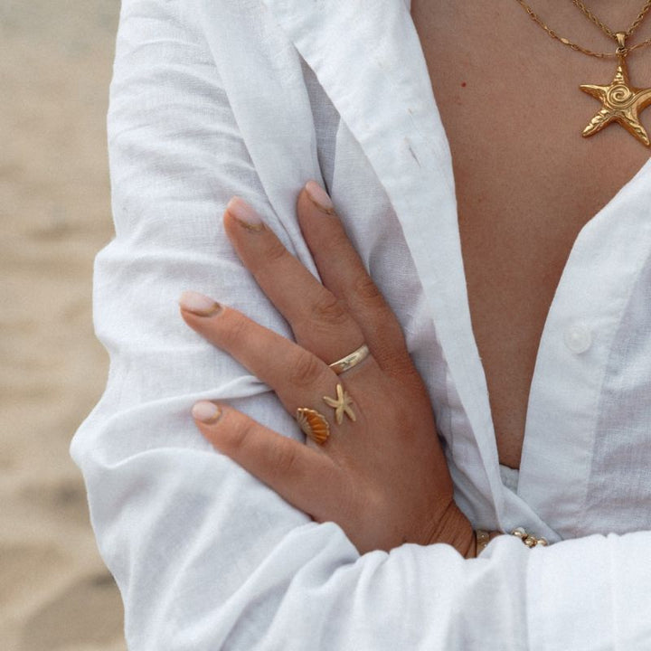 Little Grey Moon Gold Seashore Ring - MococoLittle Grey Moon100607Rings