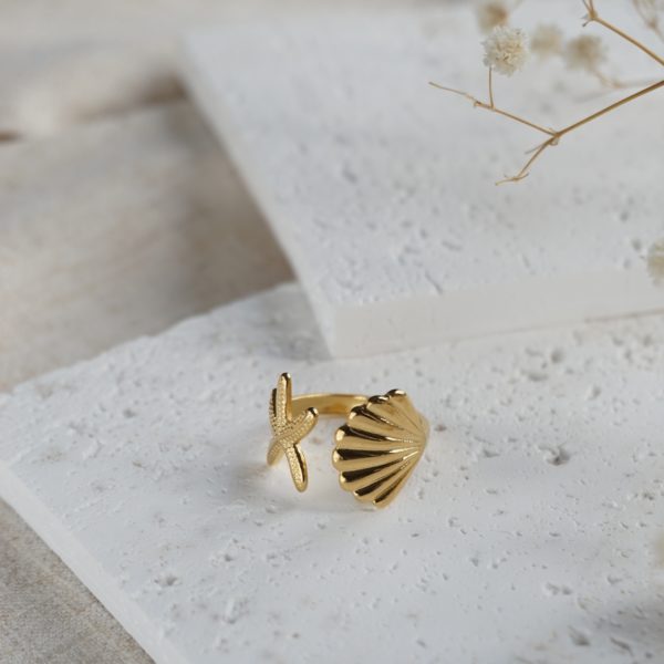 Little Grey Moon Gold Seashore Ring - MococoLittle Grey Moon100607Rings