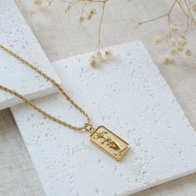 Little Grey Moon Gold Star Necklace - MococoLittle Grey Moon100661Necklaces
