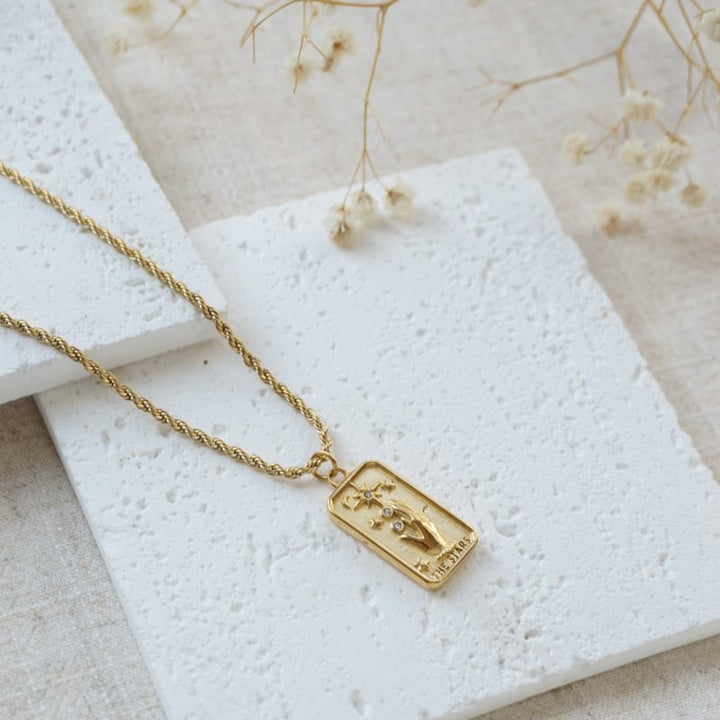 Little Grey Moon Gold Star Necklace - MococoLittle Grey Moon100661Necklaces