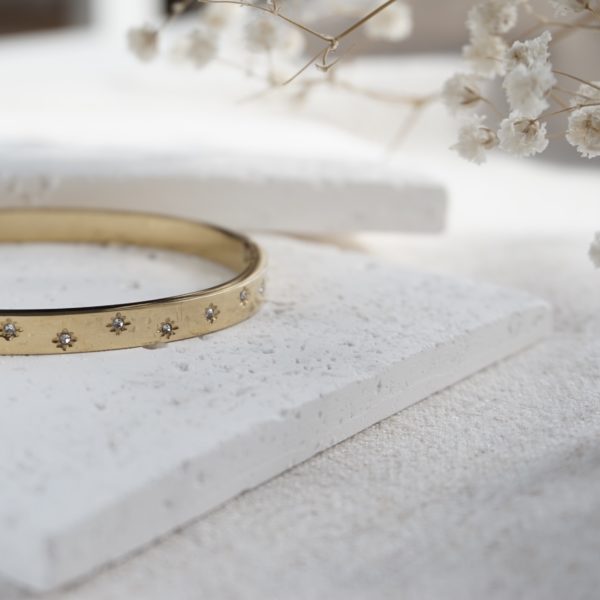 Little Grey Moon Gold Stardust Bangle - MococoLittle Grey Moon100598Bracelets