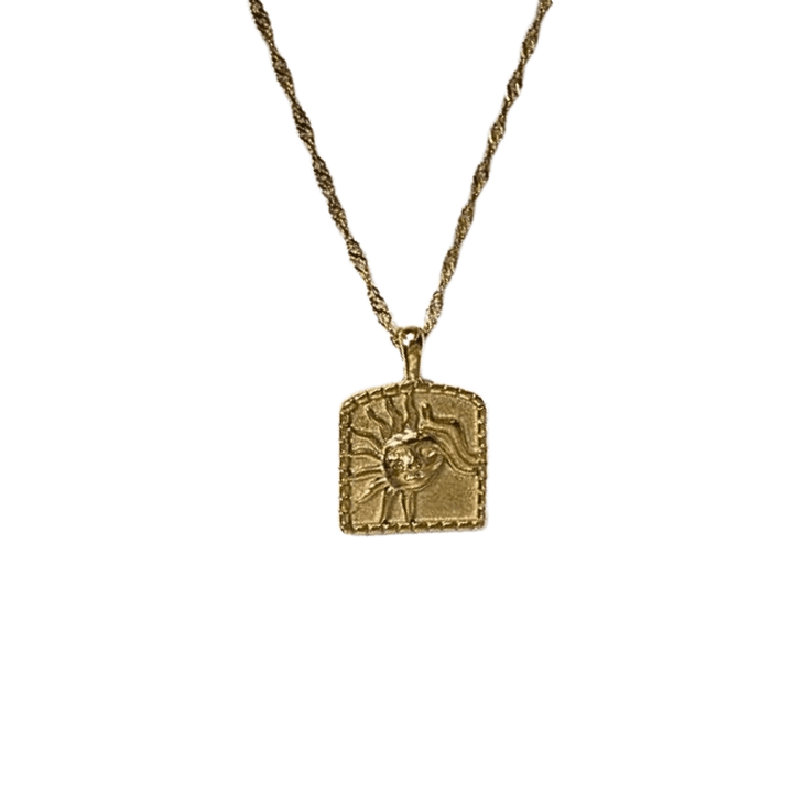 Little Grey Moon Gold Sun Goddess Necklace - MococoLittle Grey Moon100625Necklaces