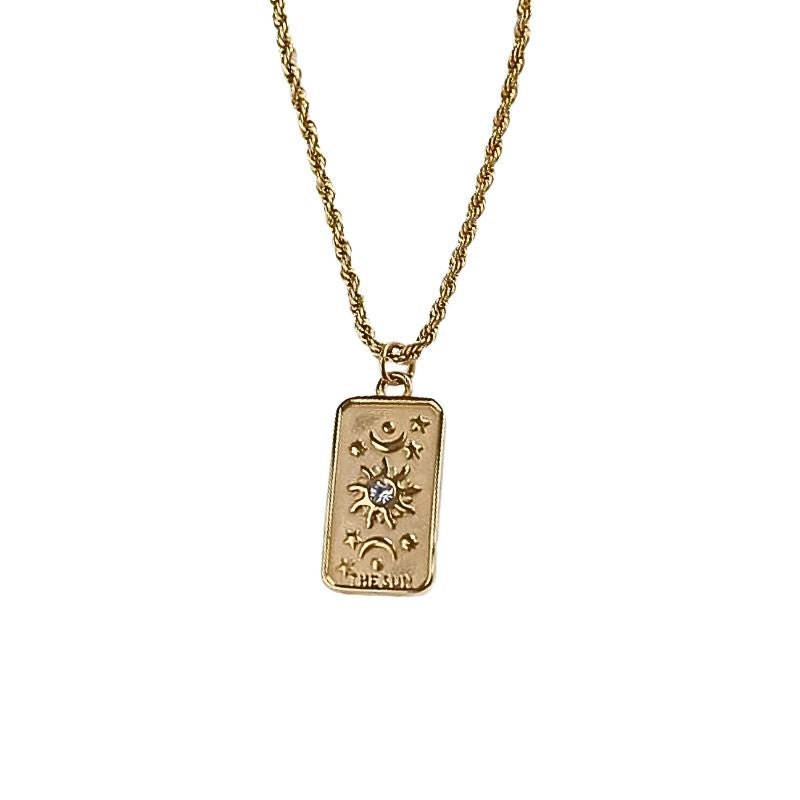 Little Grey Moon Gold Sun Necklace - MococoLittle Grey Moon100593Necklaces