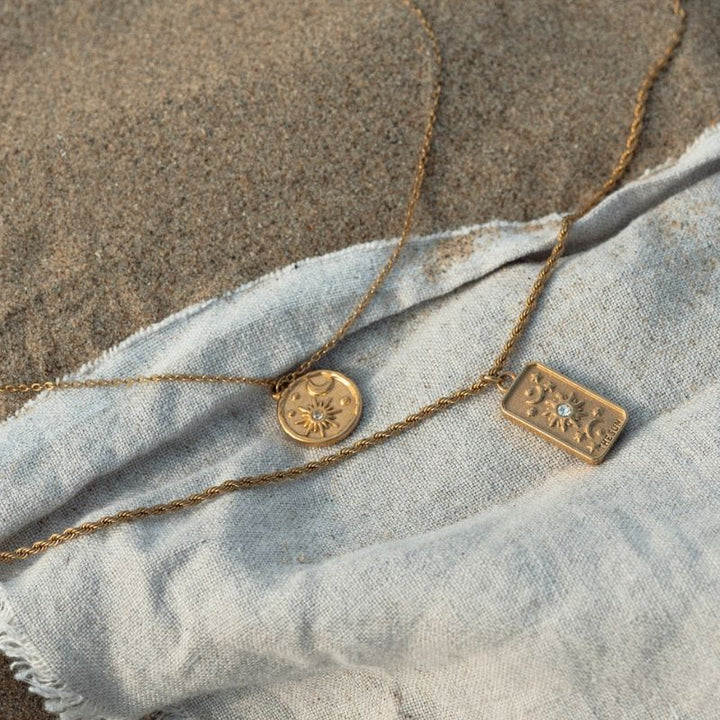 Little Grey Moon Gold Sun Necklace - MococoLittle Grey Moon100593Necklaces