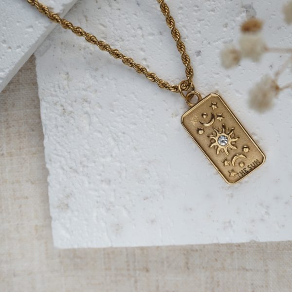 Little Grey Moon Gold Sun Necklace - MococoLittle Grey Moon100593Necklaces