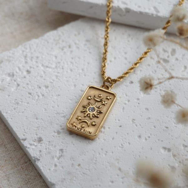Little Grey Moon Gold Sun Necklace - MococoLittle Grey Moon100593Necklaces