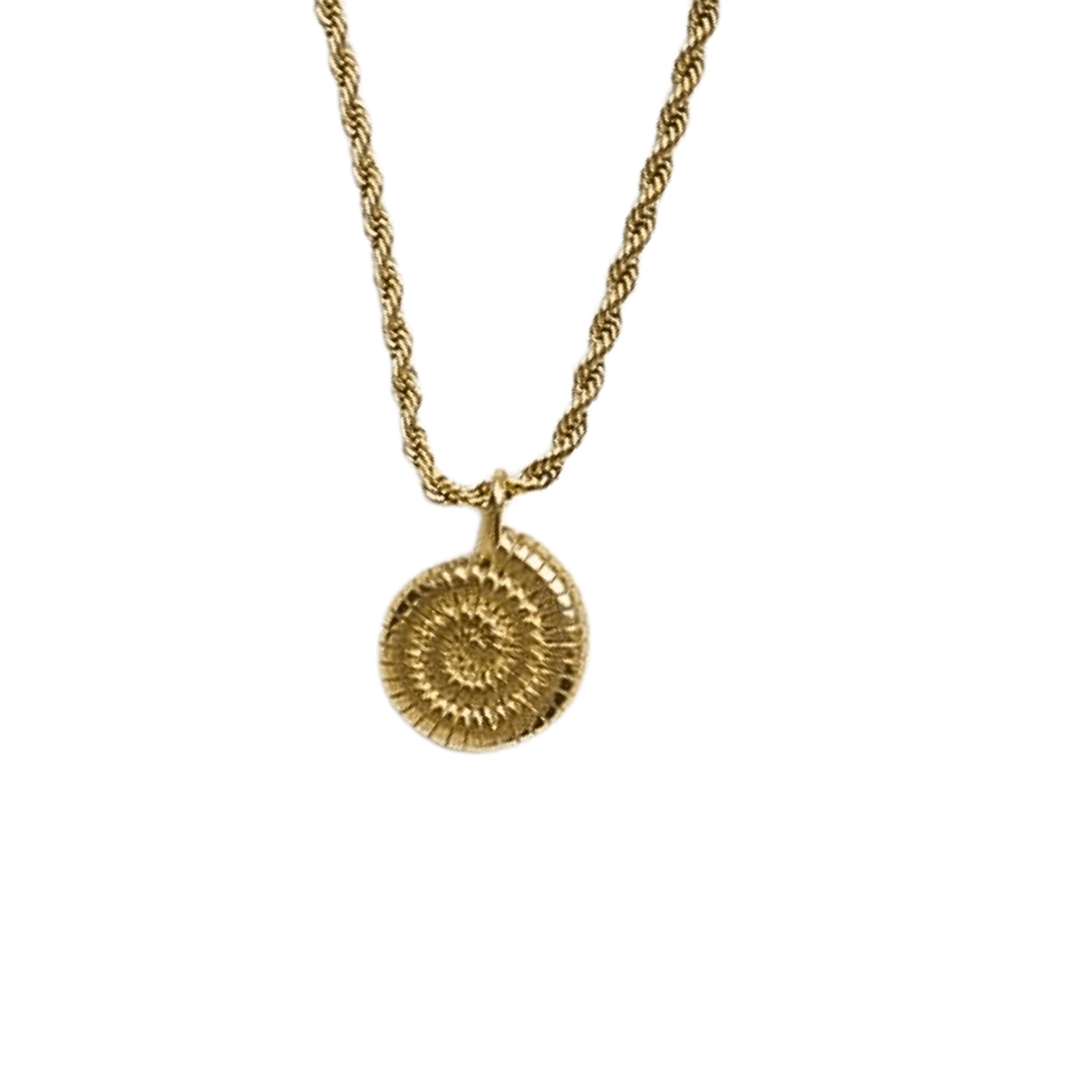 Little Grey Moon Gold Whorl Necklace - MococoLittle Grey Moon100633Necklaces