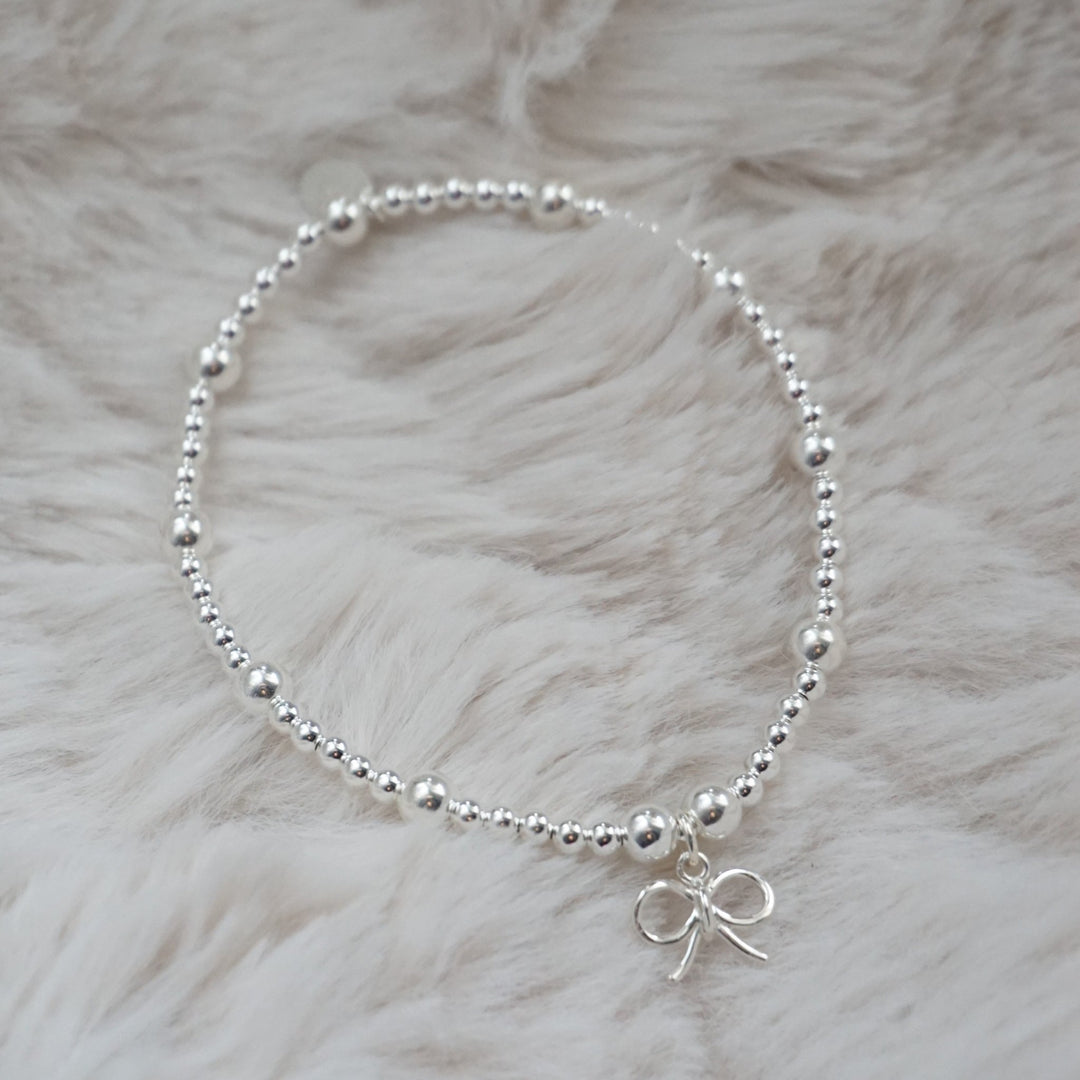 Little Grey Moon Silver Bow Bracelet - MococoLittle Grey Moon100679Bracelets