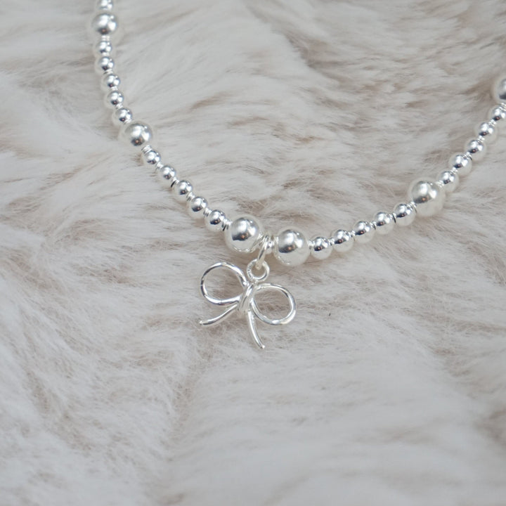 Little Grey Moon Silver Bow Bracelet - MococoLittle Grey Moon100679Bracelets