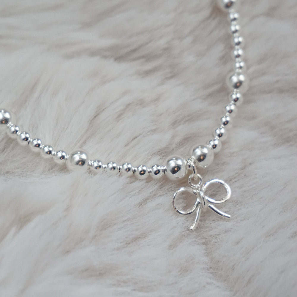 Little Grey Moon Silver Bow Bracelet - MococoLittle Grey Moon100679Bracelets