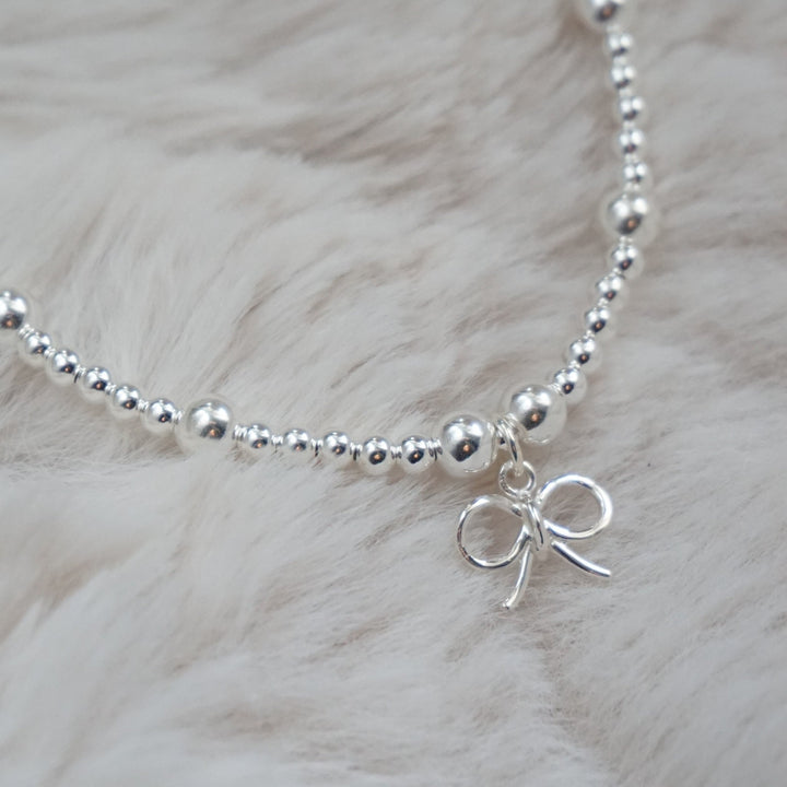 Little Grey Moon Silver Bow Bracelet - MococoLittle Grey Moon100679Bracelets
