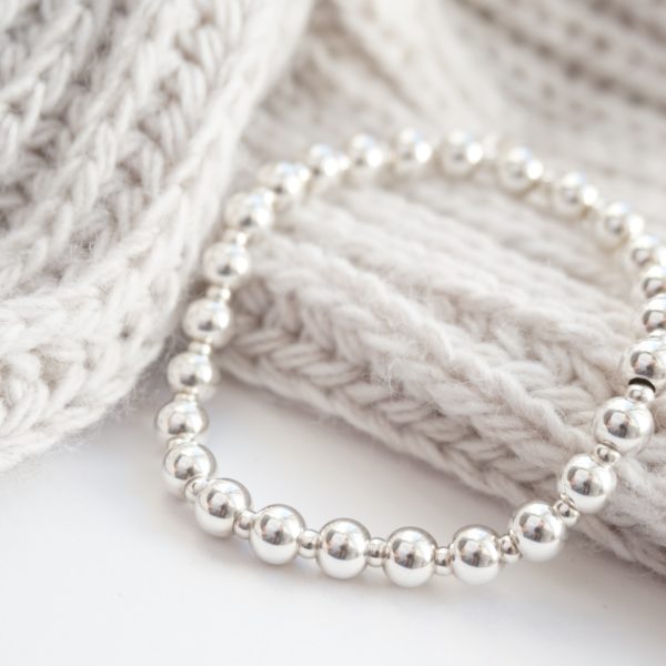 Little Grey Moon Silver Chunky Bracelet - MococoLittle Grey Moon100004Bracelets