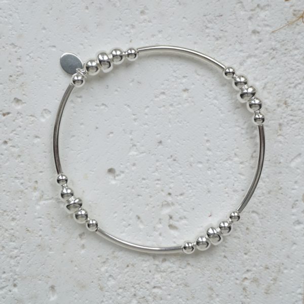 Little Grey Moon Silver Chunky Noodle Bracelet - MococoLittle Grey Moon100040Bracelets