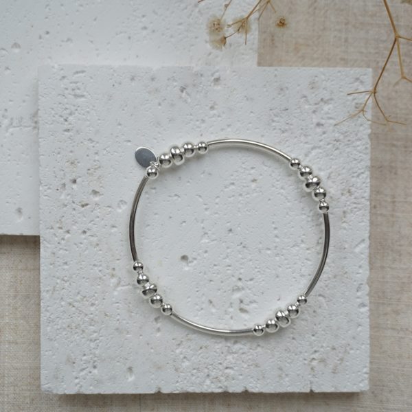 Little Grey Moon Silver Chunky Noodle Bracelet - MococoLittle Grey Moon100040Bracelets