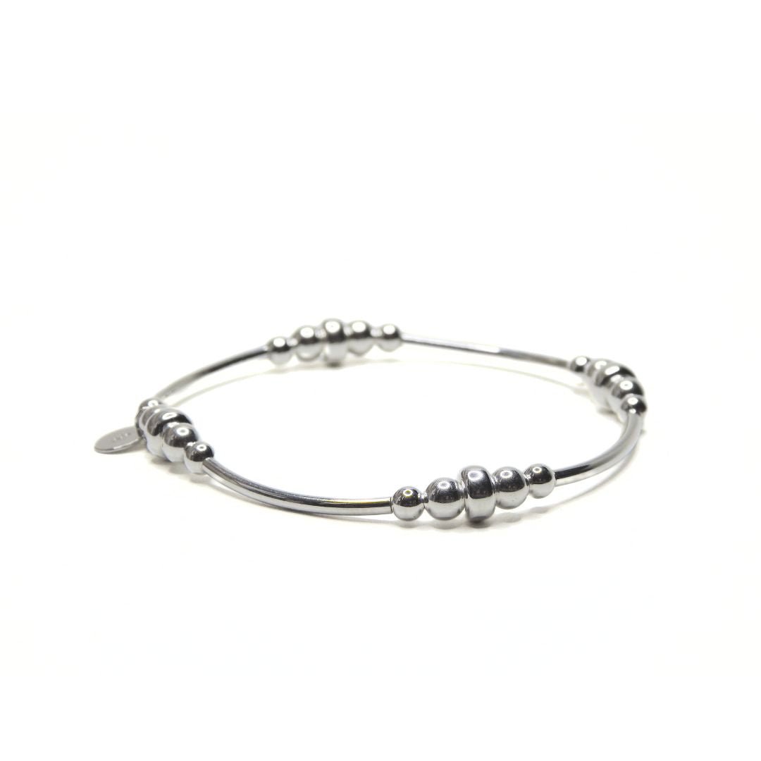 Little Grey Moon Silver Chunky Noodle Bracelet - MococoLittle Grey Moon100040Bracelets