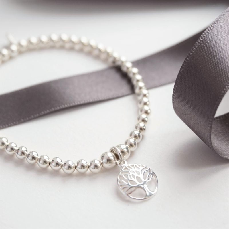 Little Grey Moon Silver Circle Tree of Life Bracelet - MococoLittle Grey Moon100027Bracelets
