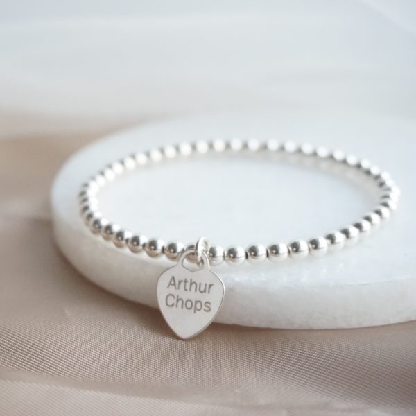 Little Grey Moon Silver Engravable Heart Bracelet - MococoLittle Grey Moon100439/WEBBracelets