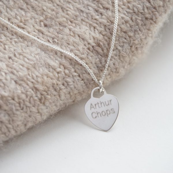 Little Grey Moon Silver Engravable Heart Necklace - MococoLittle Grey Moon100435/WEBNecklaces