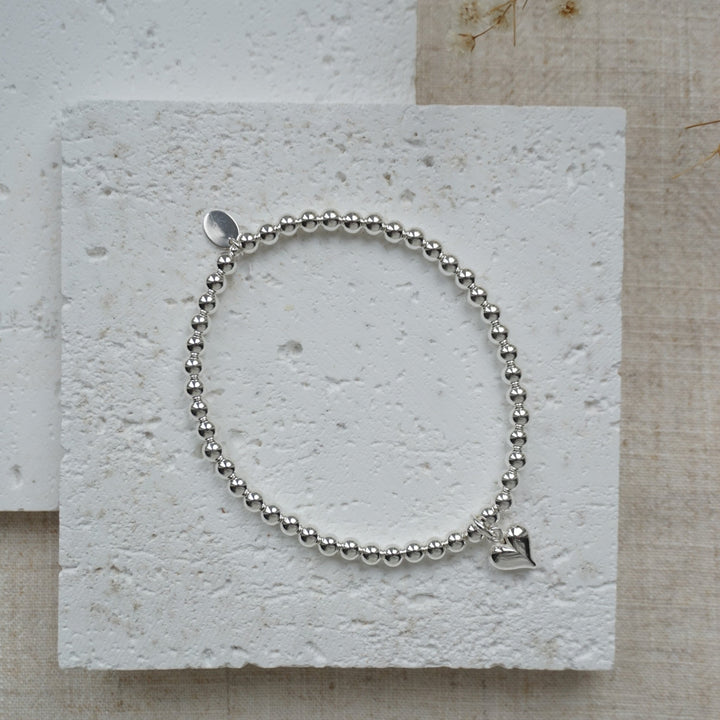 Little Grey Moon Silver Heart Charm Bracelet - MococoLittle Grey Moon100017Bracelets