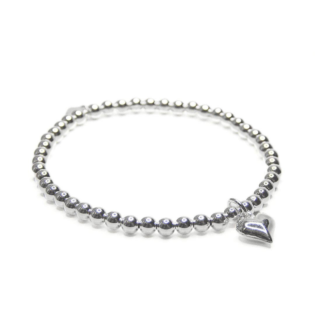 Little Grey Moon Silver Heart Charm Bracelet - MococoLittle Grey Moon100017Bracelets