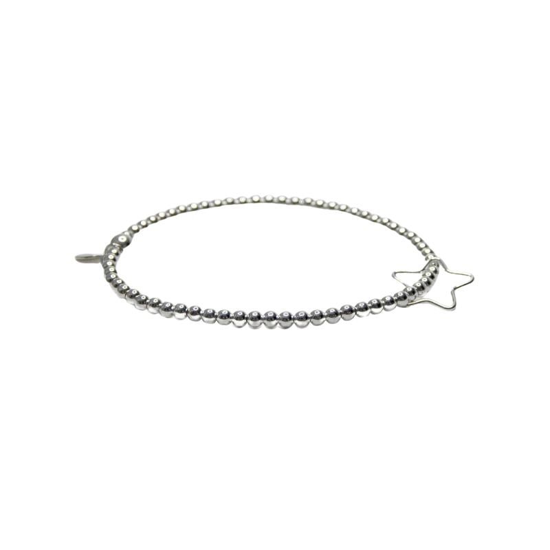 Little Grey Moon Silver Open Star Bracelet - MococoLittle Grey Moon100304Bracelets