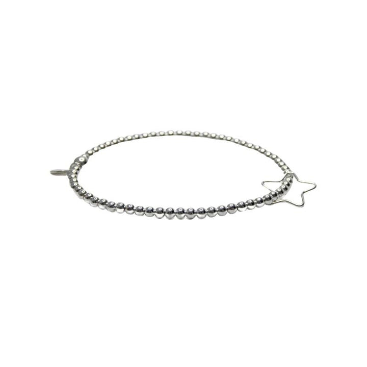 Little Grey Moon Silver Open Star Bracelet - MococoLittle Grey Moon100304Bracelets