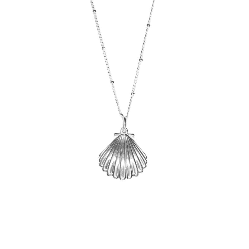 Little Grey Moon Silver Shell Locket Necklace - MococoLittle Grey Moon100547Necklaces