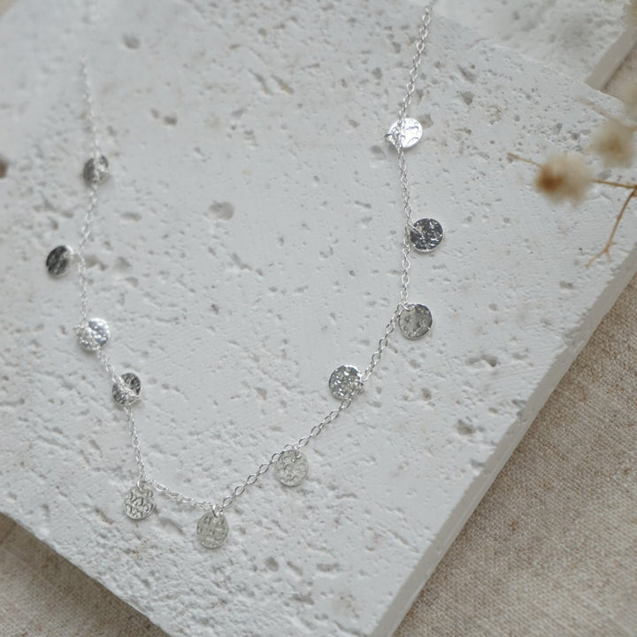 Little Grey Moon Silver Solar Necklace - MococoLittle Grey Moon100533Necklaces