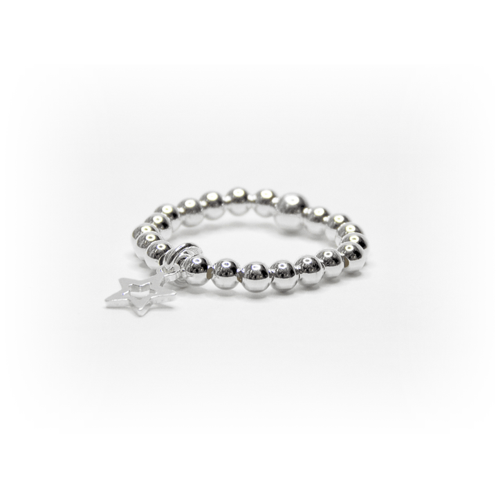 Little Grey Moon Silver Star Charm Ring - MococoLittle Grey Moon100364Rings