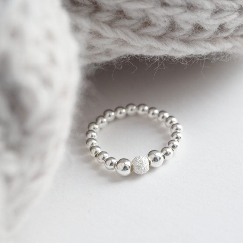 Little Grey Moon Silver Stardust Ring - MococoLittle Grey Moon100160Rings