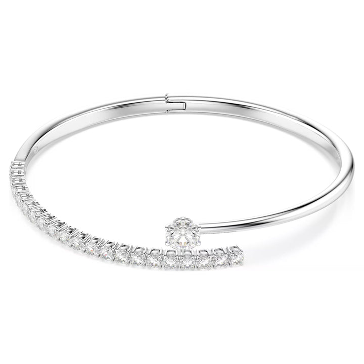 Swarovski Silver Matrix Round Cut Bangle