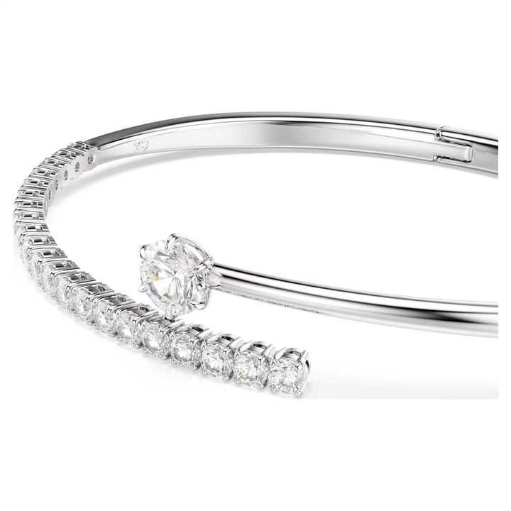 Swarovski Silver Matrix Round Cut Bangle