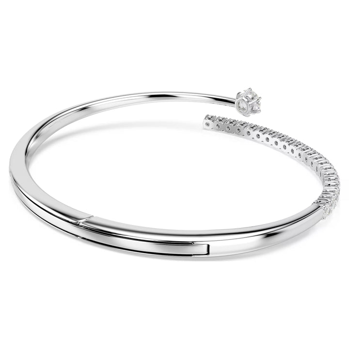Swarovski Silver Matrix Round Cut Bangle