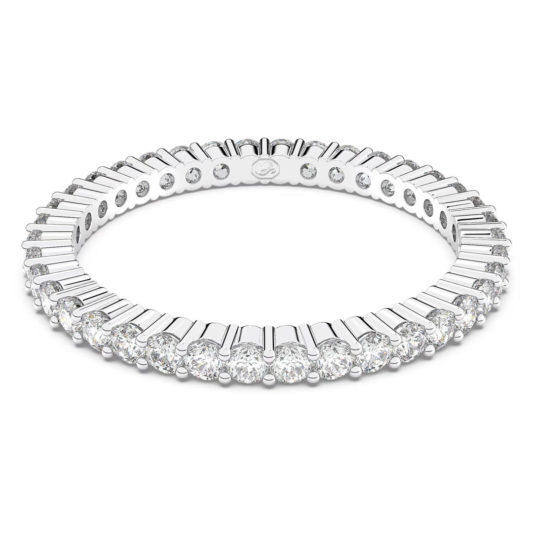 Swarovski Silver Matrix Vittore Round Cut Band Ring