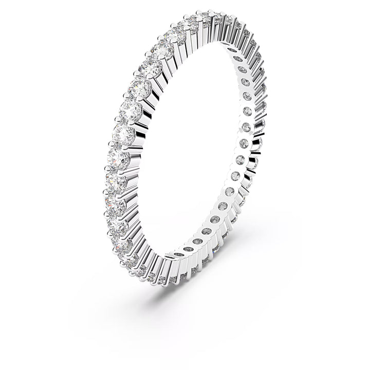 Swarovski Silver Matrix Vittore Round Cut Band Ring