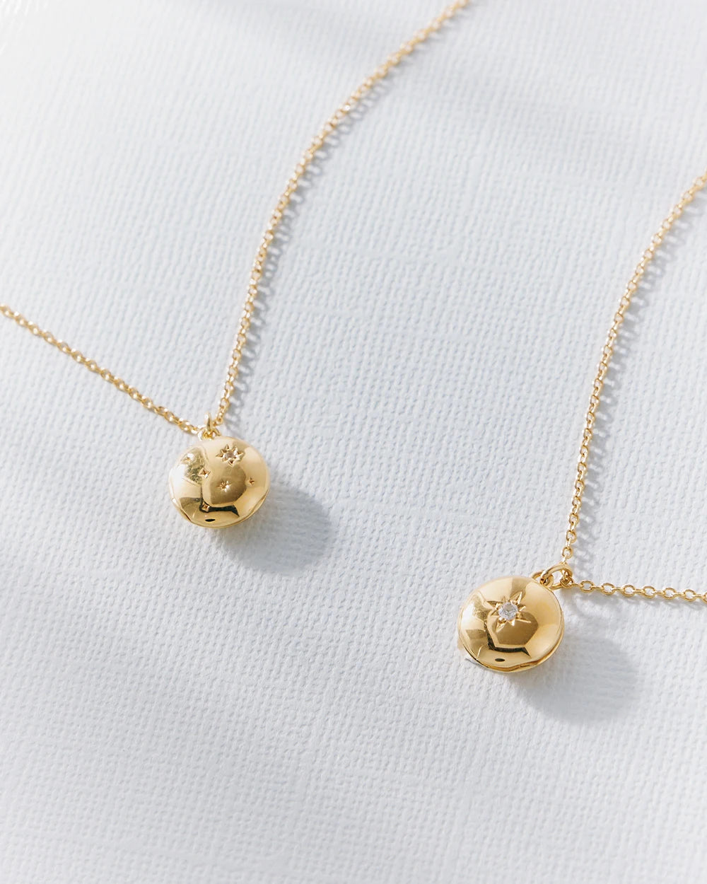 Astley Clarke Mini Star Locket Necklace - Personalized Sterling Silver or Gold Vermeil