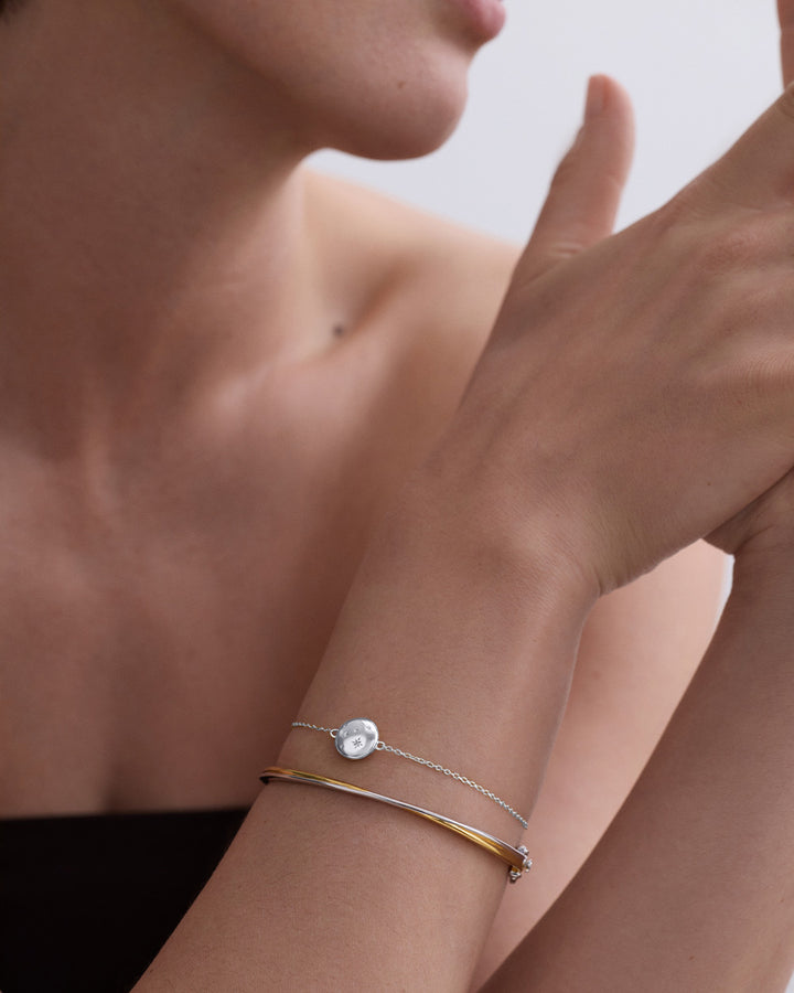 Astley Clarke Celestial Tiny Star Locket Bracelet Sterling Silver